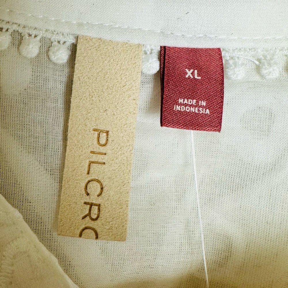 NEW Anthropologie Pilcro Bella Embroidered Buttondown Shirt Size XL - Picture 6 of 8